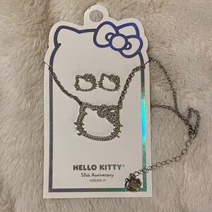Hello Kitty Silver Jewelry Set